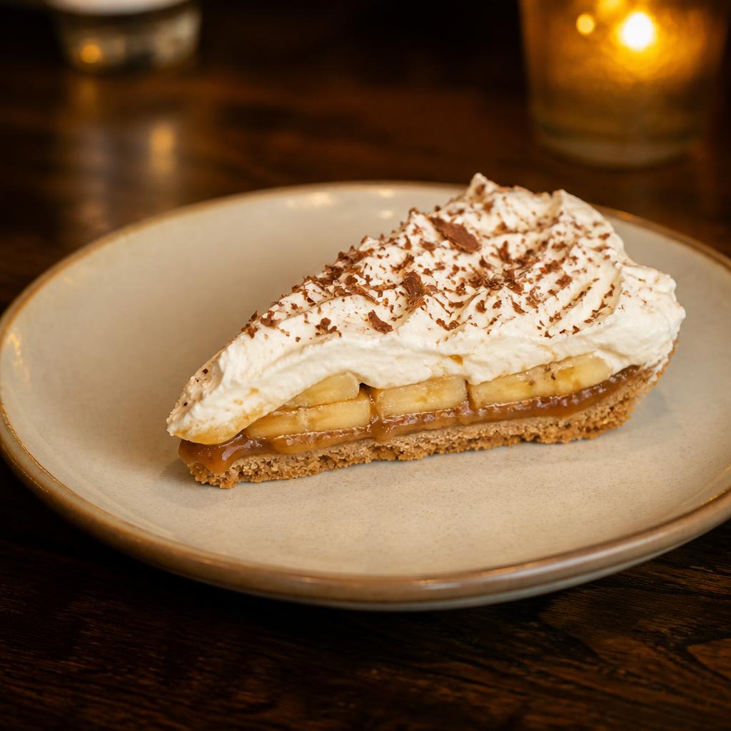 Homemade banoffee pie